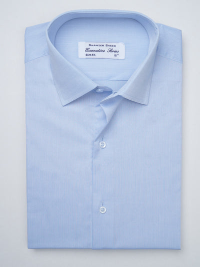 Light Blue Self, Executive Series, French Collar Men’s Formal Shirt (FS-908)