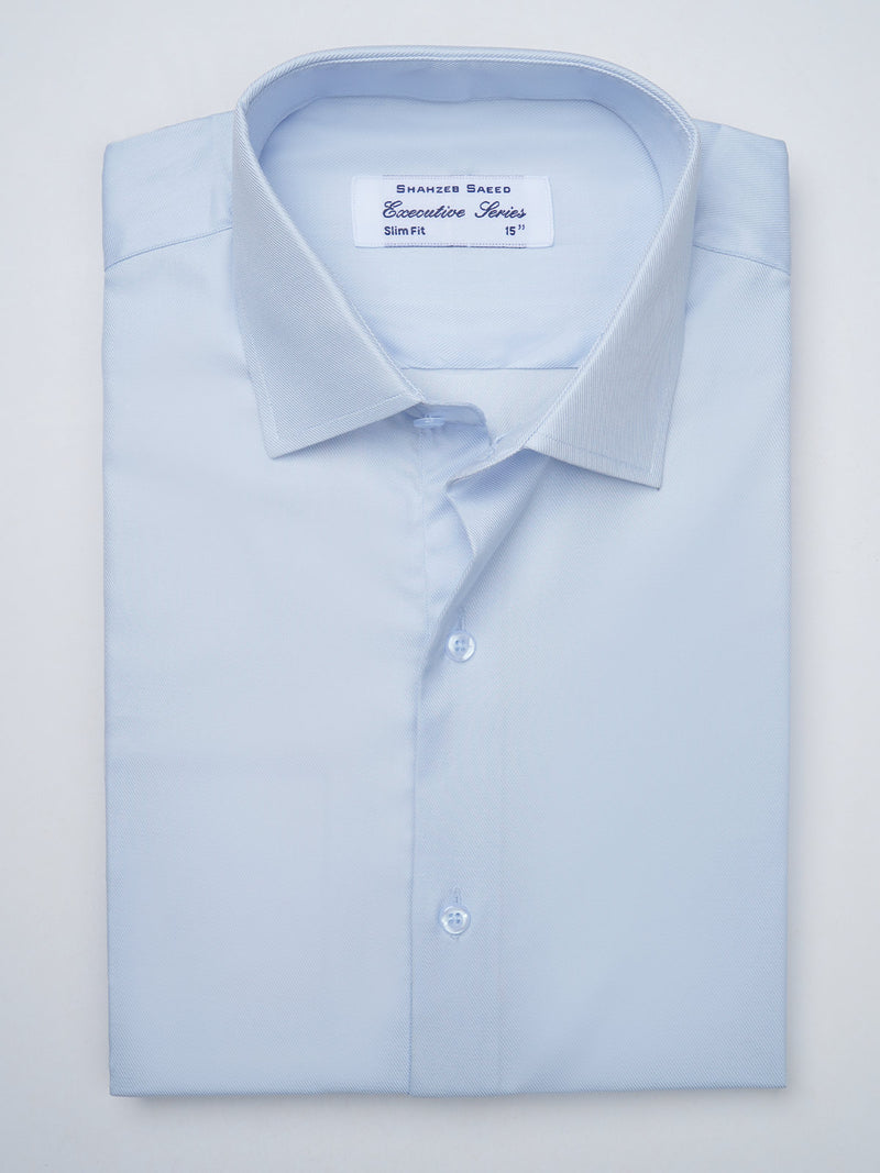 Light Blue Plain, Executive Series, French Collar Men’s Formal Shirt (FS-911)