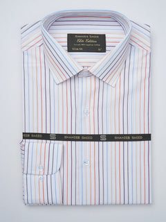 Multi Color Striped, Elite Edition, French Collar Men’s Formal Shirt (FS-917)