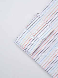 Multi Color Striped, Elite Edition, French Collar Men’s Formal Shirt (FS-917)