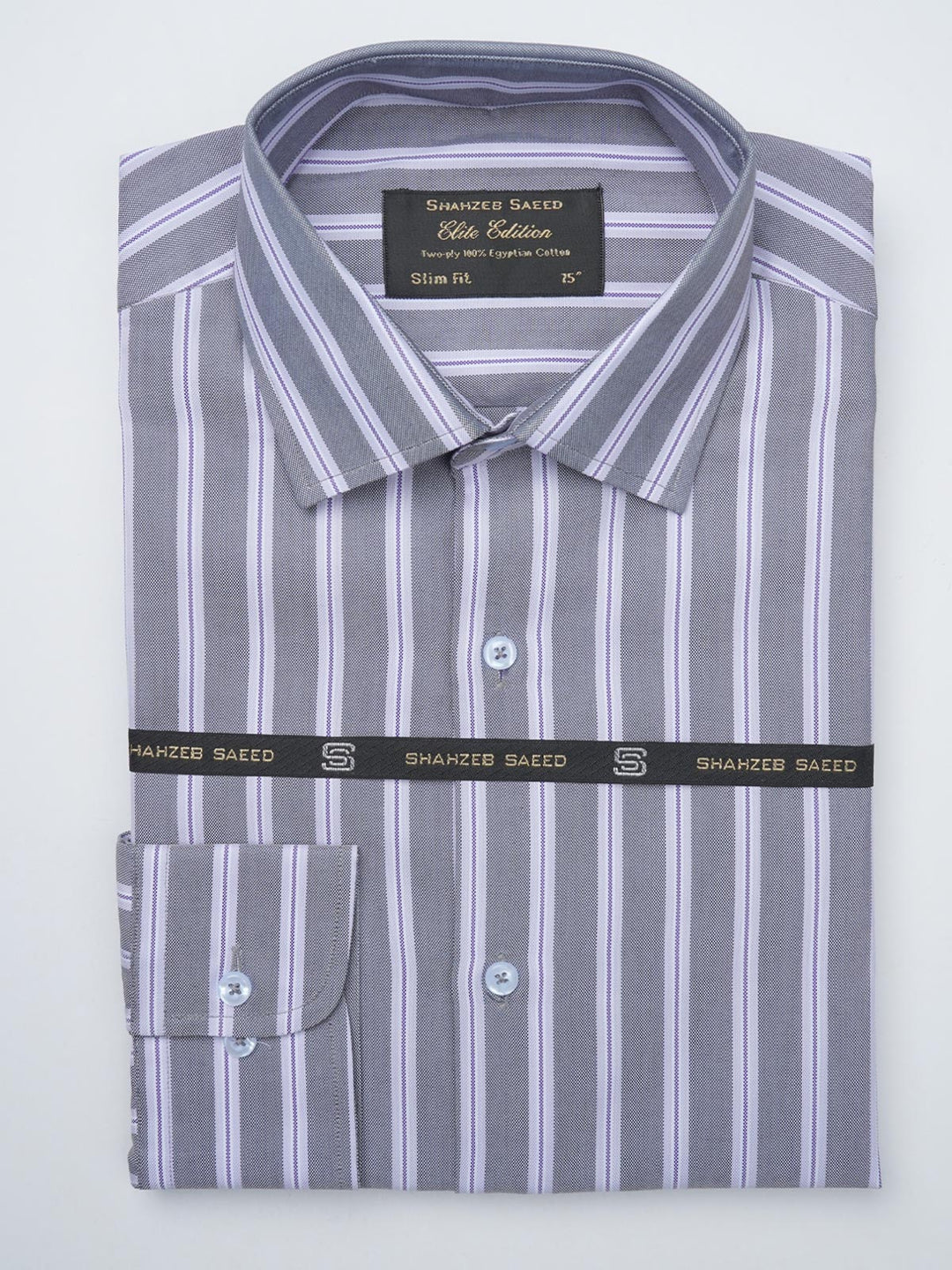 Multi Color Striped, Elite Edition, French Collar Men’s Formal Shirt (FS-918)