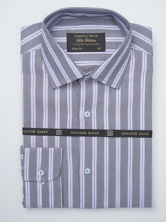 Multi Color Striped, Elite Edition, French Collar Men’s Formal Shirt (FS-918)