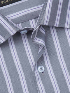 Multi Color Striped, Elite Edition, French Collar Men’s Formal Shirt (FS-918)