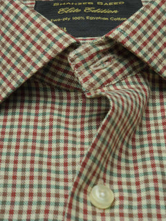 Multi Color Checkered, Elite Edition, French Collar Men’s Formal Shirt (FS-920)