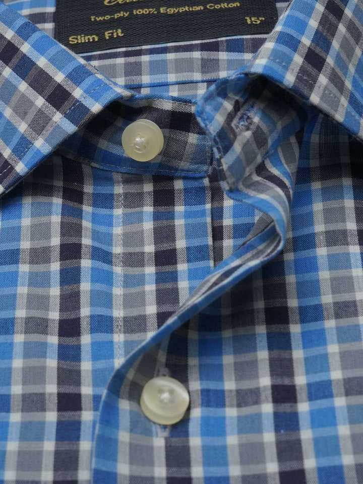 Multi Color Checkered, Elite Edition, French Collar Men’s Formal Shirt (FS-921)