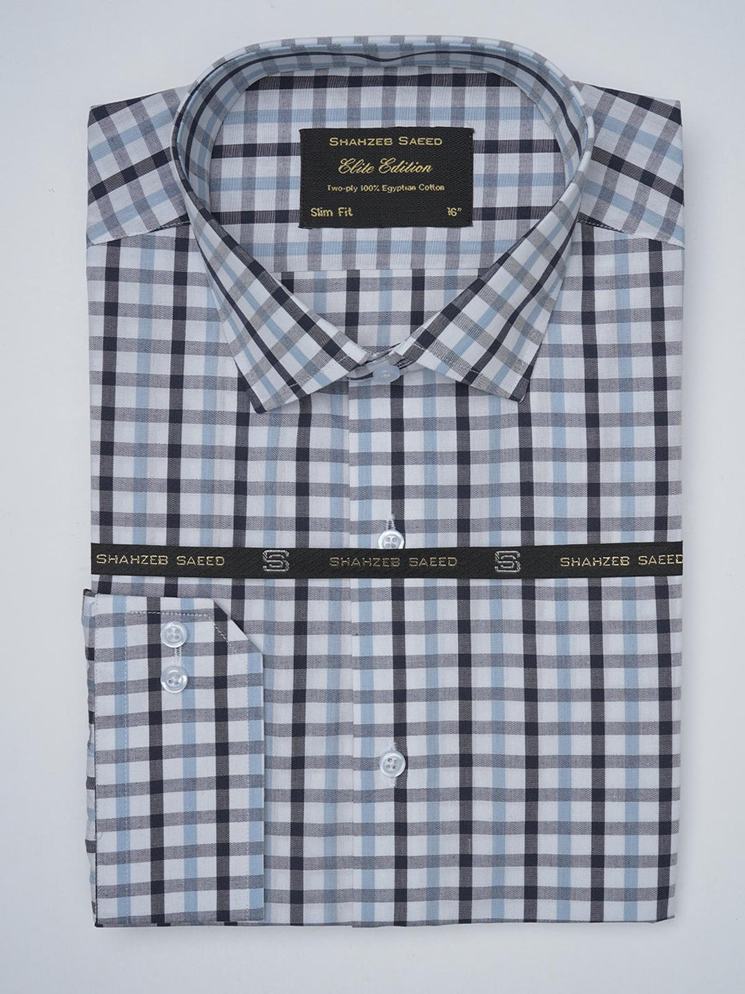 Multi Color Checkered, Elite Edition, French Collar Men’s Formal Shirt (FS-933)