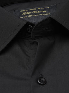 Black Plain, Elite Edition, French Collar Men’s Formal Shirt (FS-948)