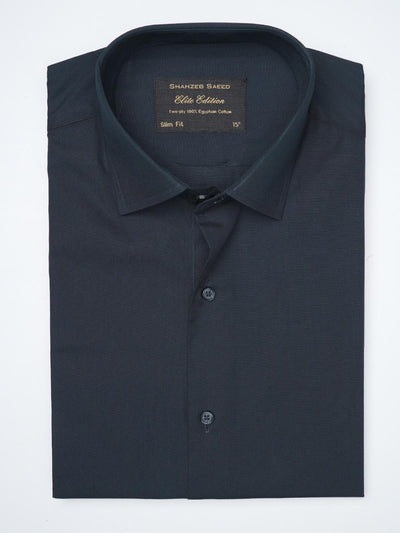 Navy Blue Plain, Elite Edition, French Collar Men’s Formal Shirt (FS-952)