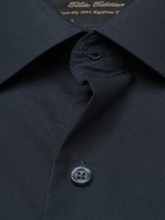 Navy Blue Plain, Elite Edition, French Collar Men’s Formal Shirt (FS-953)