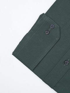 Dark Green Plain, Elite Edition, Button Down Men’s Formal Shirt (FS-985)