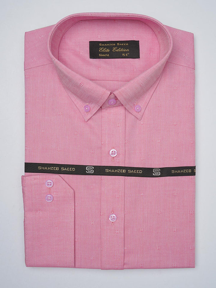 Pink Self, Elite Edition, Button Down Men’s Formal Shirt (FS-994)