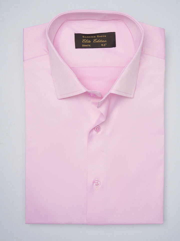 Light Pink Self, Elite Edition, French Collar Men’s Formal Shirt (FS-996)