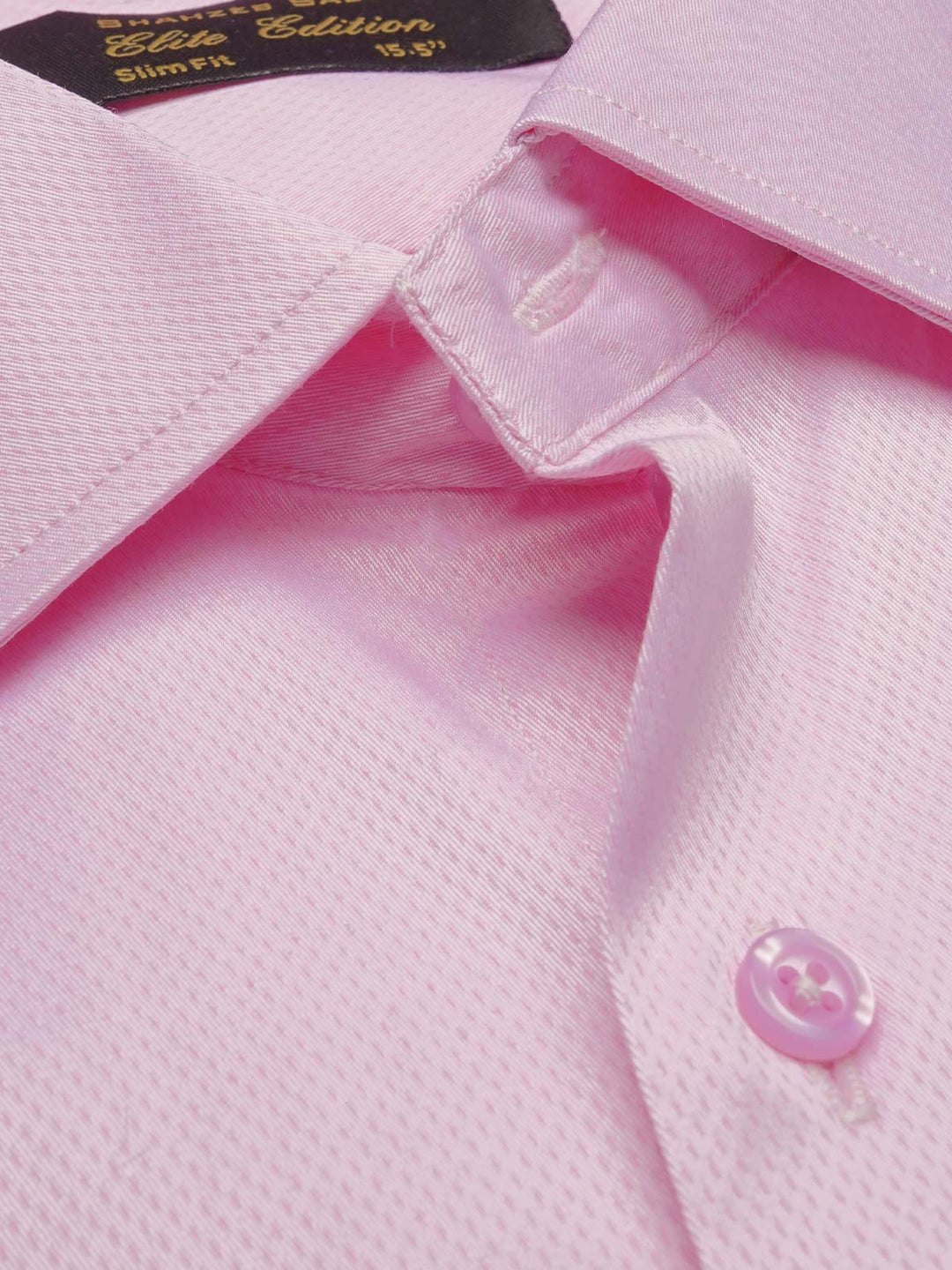 Light Pink Self, Elite Edition, French Collar Men’s Formal Shirt (FS-996)