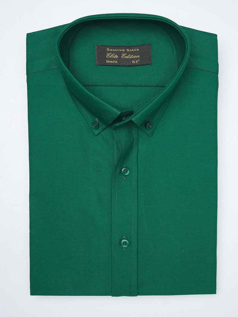 Parrot Green Plain, Elite Edition, Men’s Button Down Formal Shirt (FS-999)