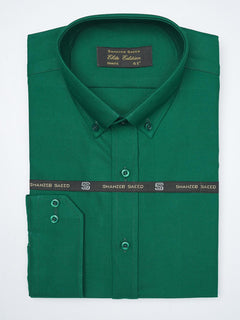 Parrot Green Plain, Elite Edition, Men’s Button Down Formal Shirt (FS-999)