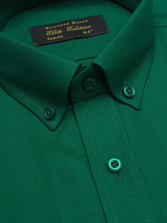 Parrot Green Plain, Elite Edition, Men’s Button Down Formal Shirt (FS-999)