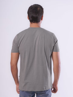 Make It Burn Half Sleeves Men’s Grey Graphics T-Shirt (GT-71)