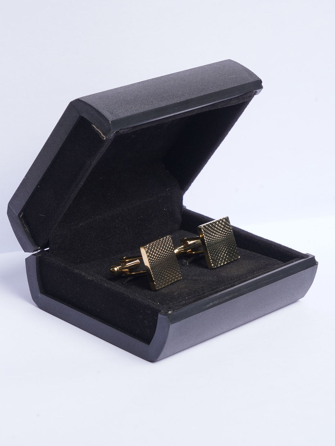 Gold Net Textured Cufflink (CUFFLINK-476)