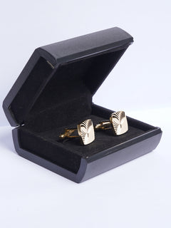 Gold Side Pattern Cufflink (CUFFLINK-478)