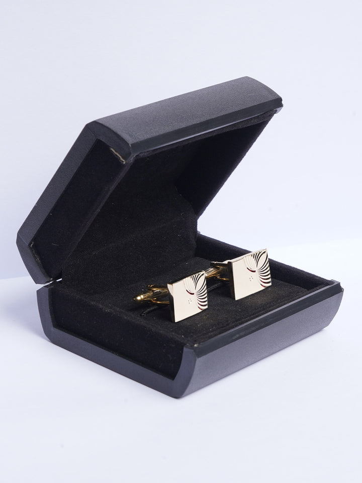 Gold Textured Cufflink (CUFFLINK-471)