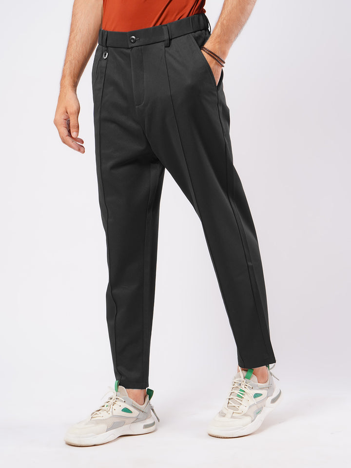 Black Relaxed-fit Korean Pant (LT-28)