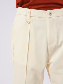 Cream Relaxed-fit Korean Pant (LT-30)