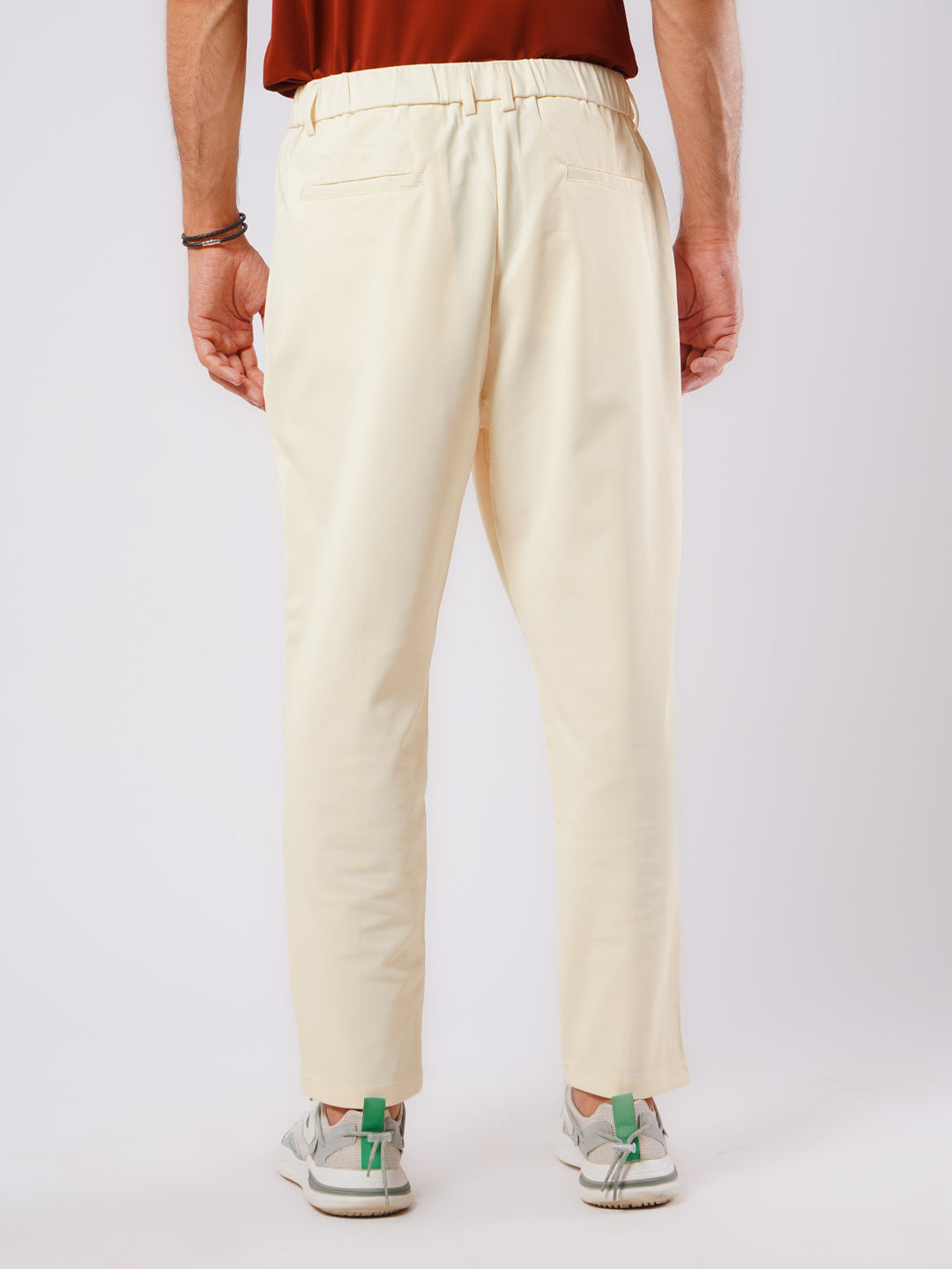 Cream Relaxed-fit Korean Pant (LT-30)