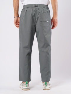 Grey Relaxed-fit Korean Cargo Pant (LT-33)