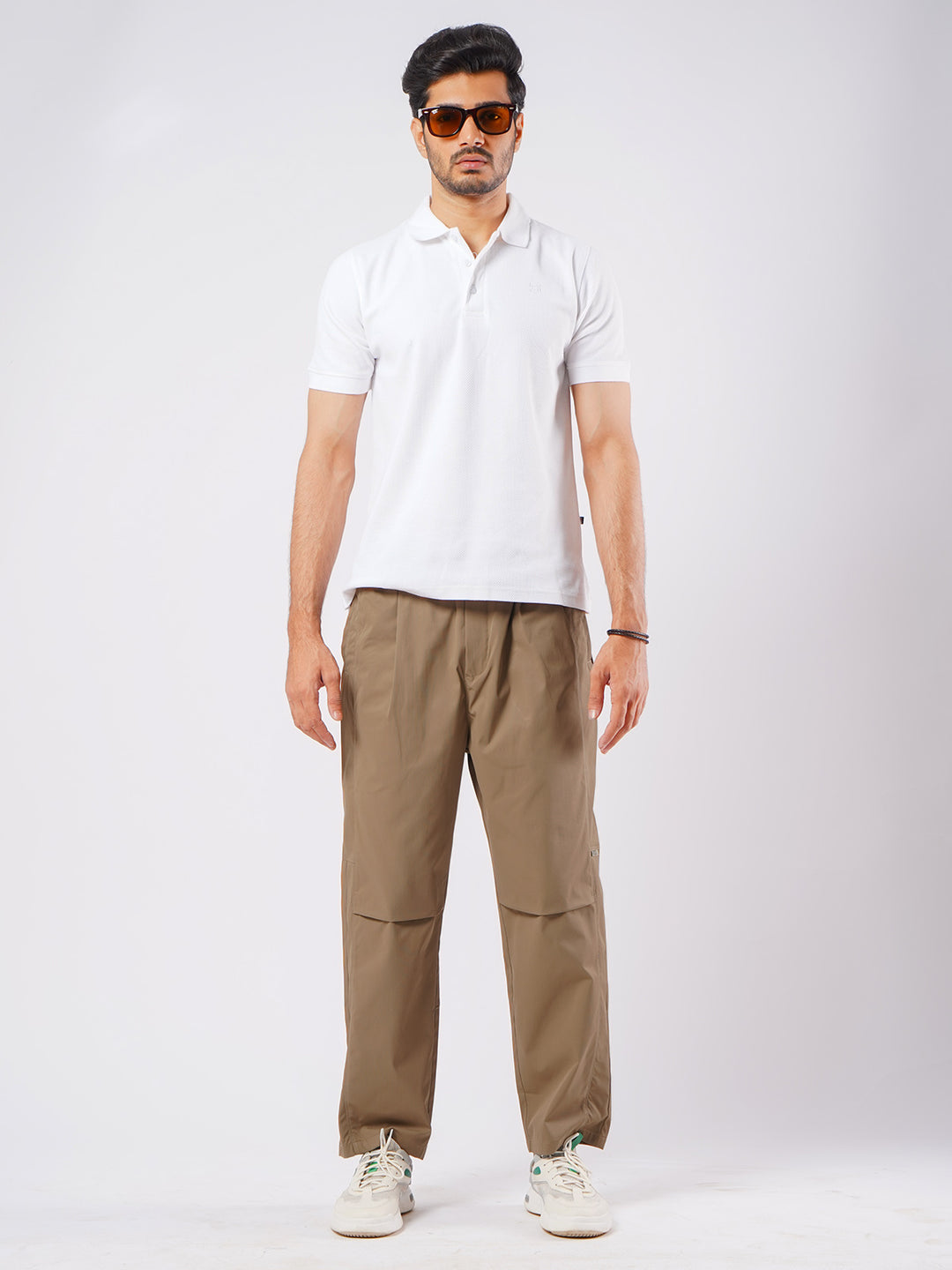 Brown Relaxed-fit Korean Cargo Pant (LT-34)