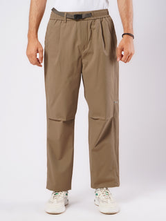 Brown Relaxed-fit Korean Cargo Pant (LT-34)