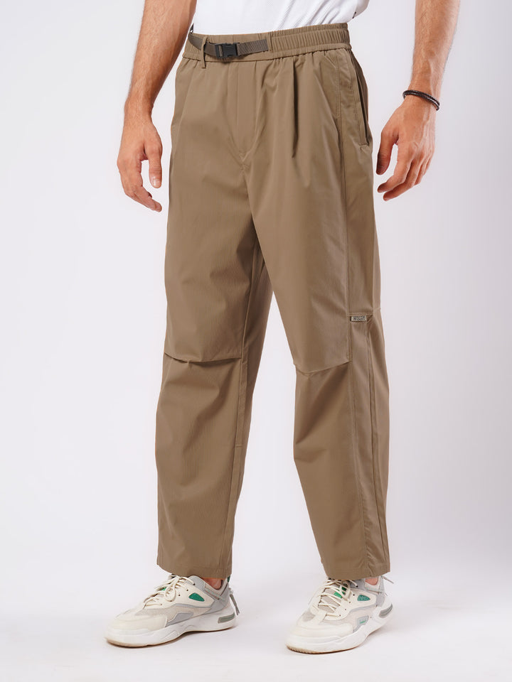 Brown Relaxed-fit Korean Cargo Pant (LT-34)