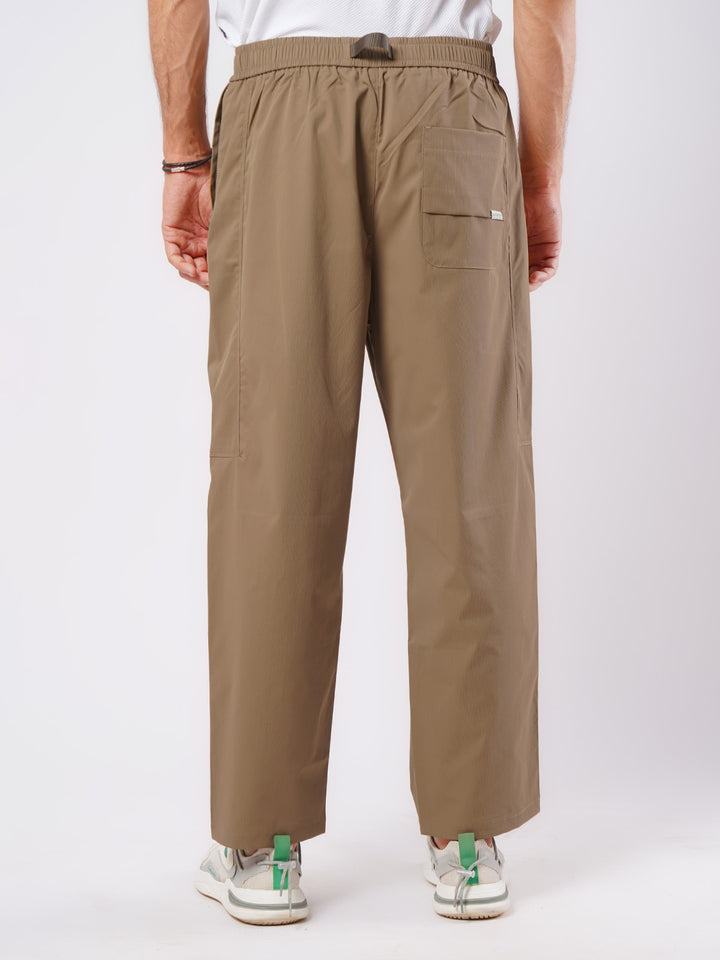 Brown Relaxed-fit Korean Cargo Pant (LT-34)