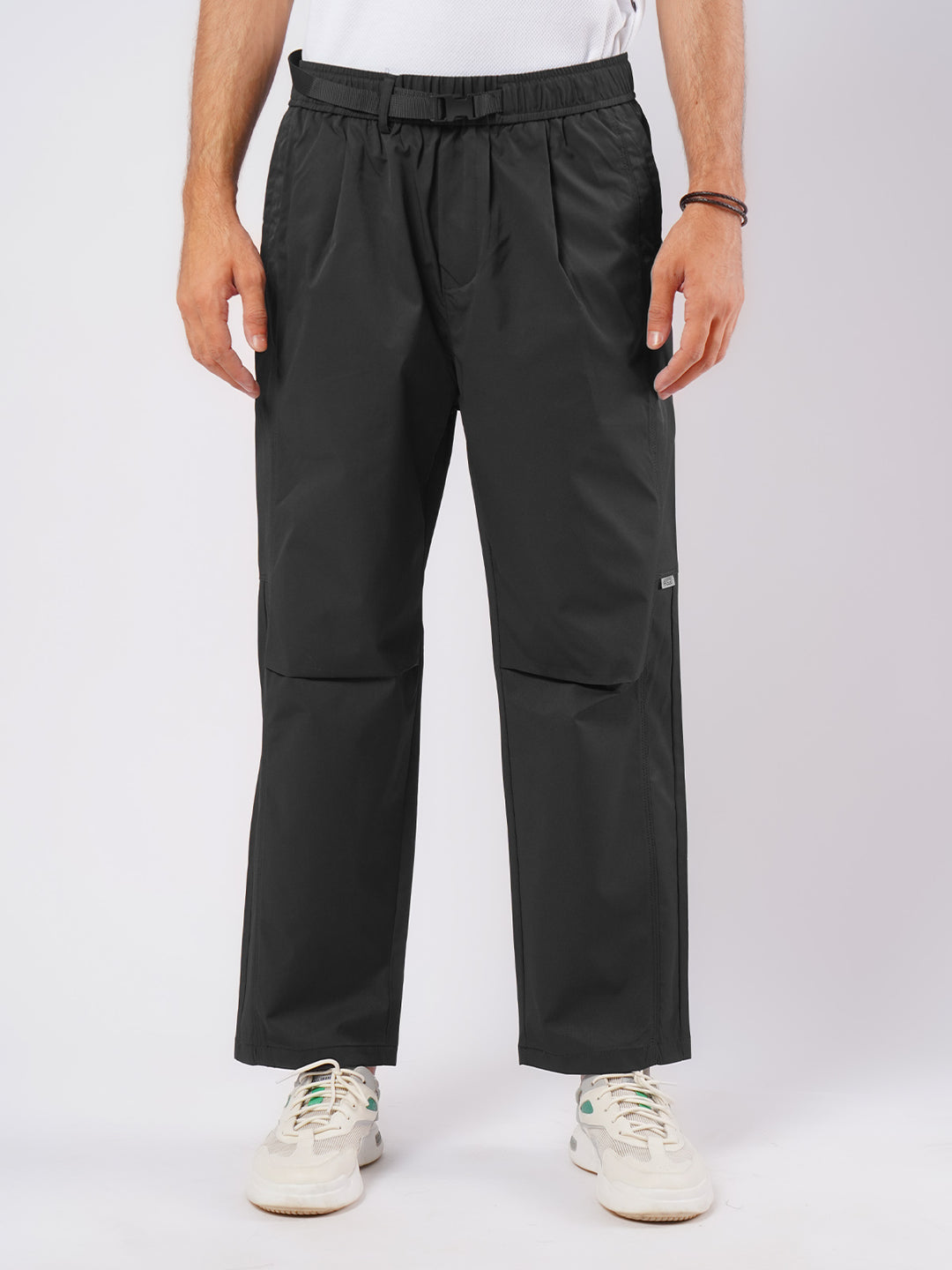 Black Relaxed-fit Korean Cargo Pant (LT-35)