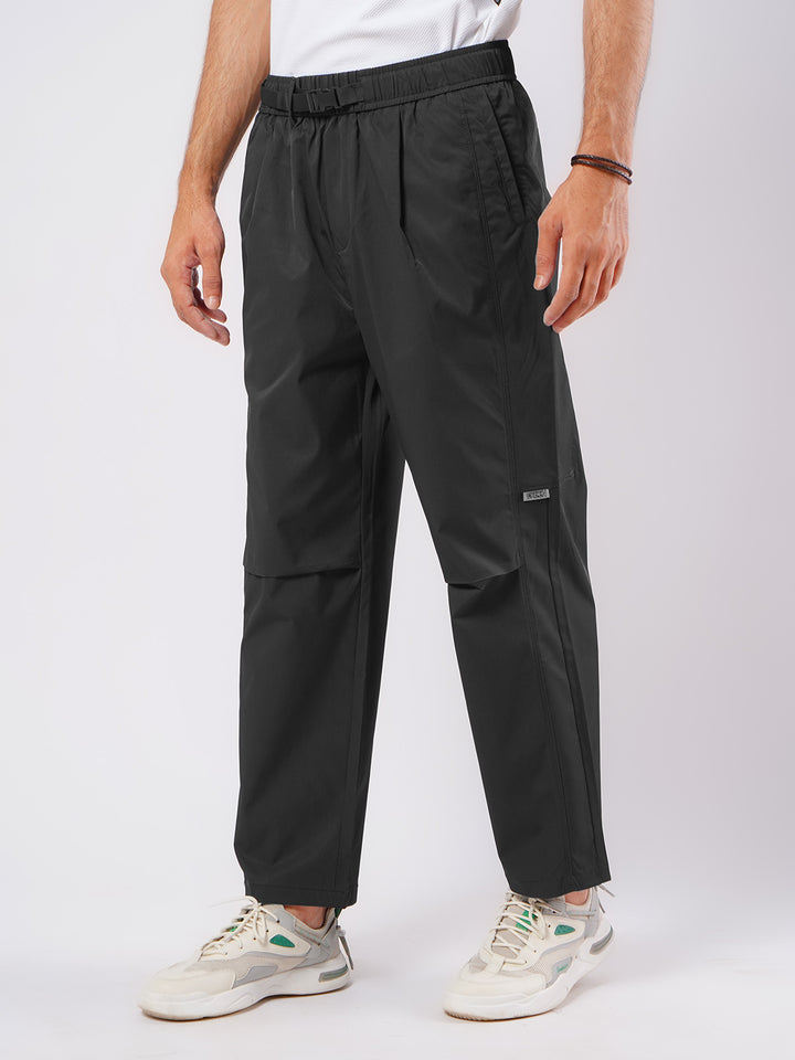 Black Relaxed-fit Korean Cargo Pant (LT-35)