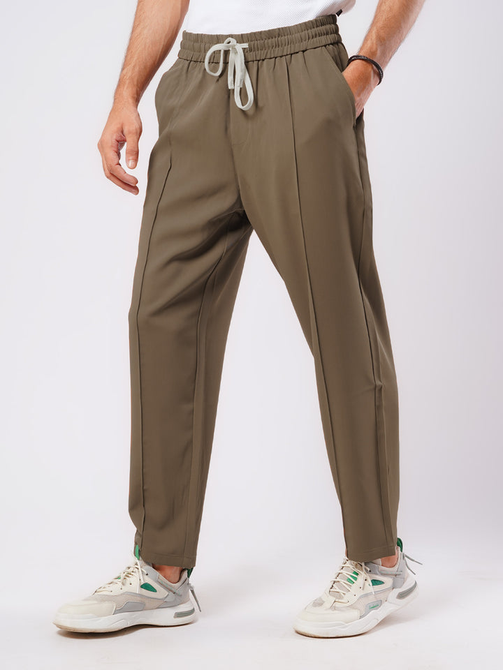 Brown Relaxed-fit Korean Pant (LT-37)