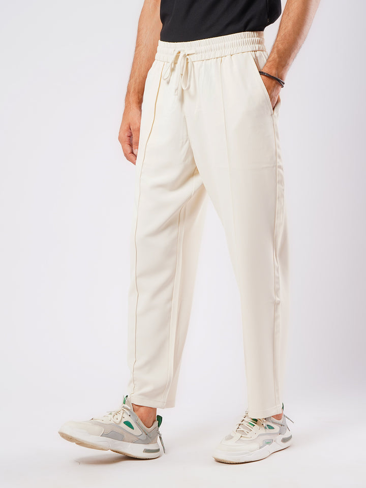 Off White Relaxed-fit Korean Pant (LT-38)