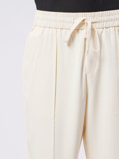 Off White Relaxed-fit Korean Pant (LT-38)