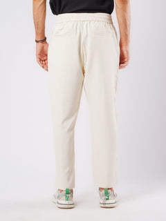 Off White Relaxed-fit Korean Pant (LT-38)