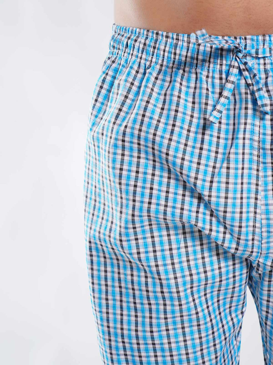 Black & Blue Checkered Men's Lower Trouser (LT-39)