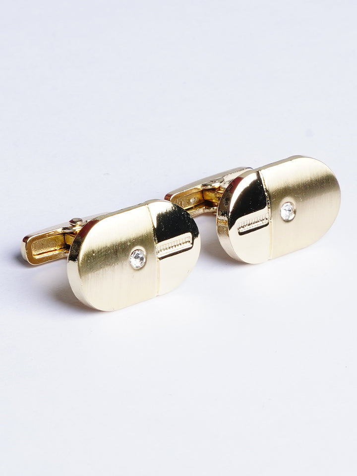 Oval Gold Cufflink (CUFFLINK-501)