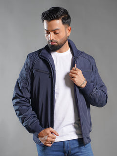 Navy Blue Imported Full Sleeves Puffer Jacket (PJ-005)