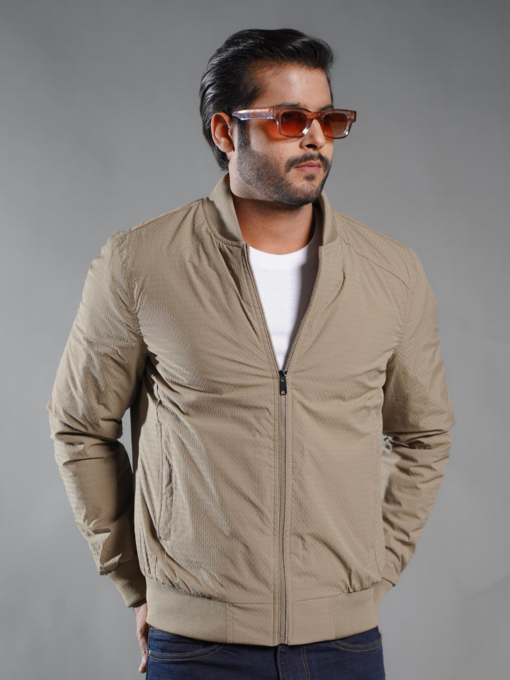 Light Brown Imported Full Sleeves Puffer Jacket (PJ-024)