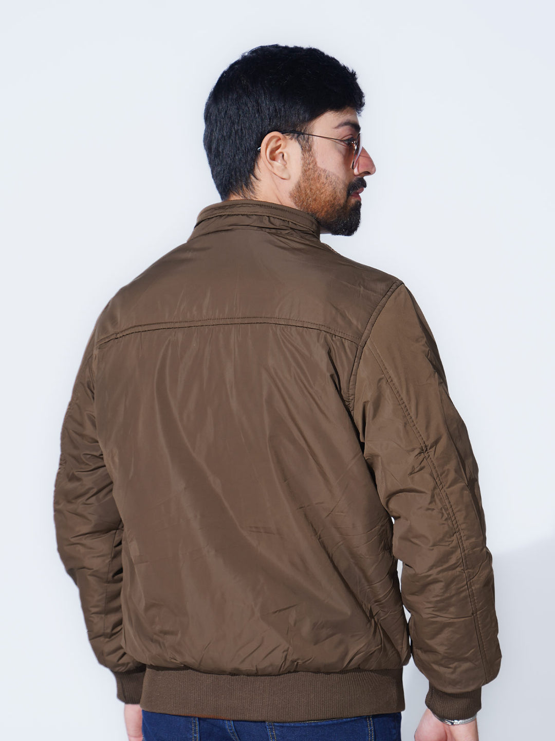 Brown Imported Full Sleeves Puffer Jacket (PJ-037)