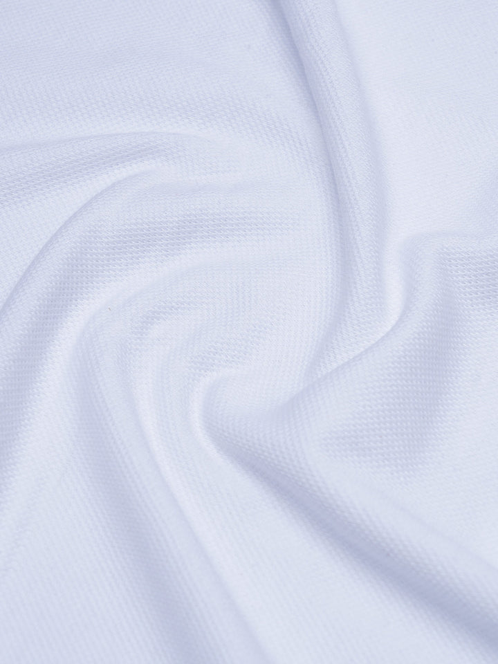 White Contrast Tipping Polo T-Shirt (POLO-1138)