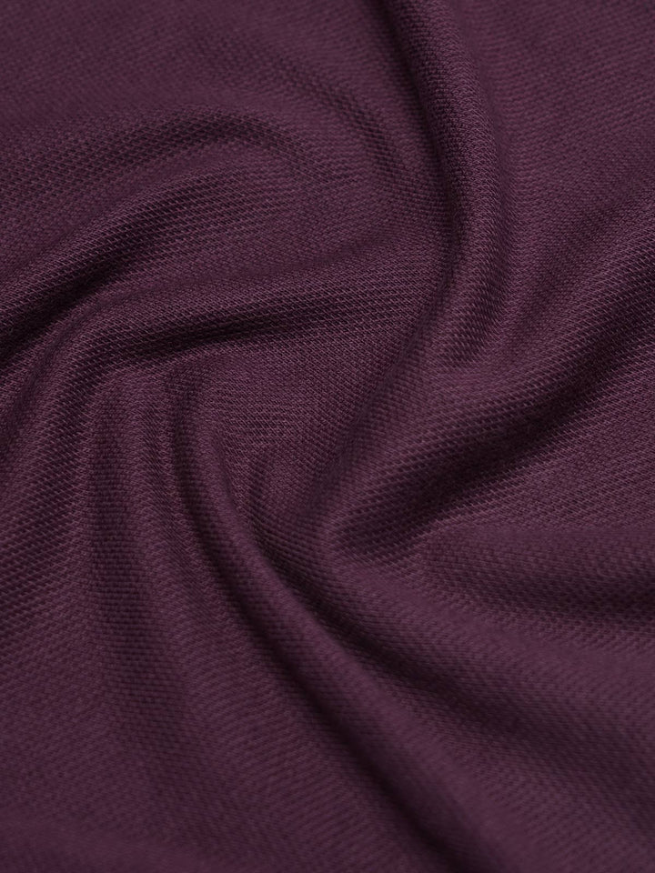 Maroon Contrast Tipping Polo T-Shirt (POLO-1141)