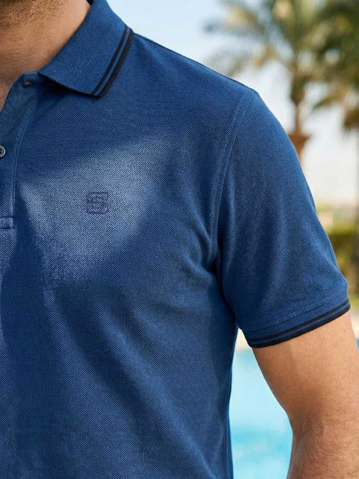 Poseidon Contrast Tipping Polo T-Shirt (POLO-1144)