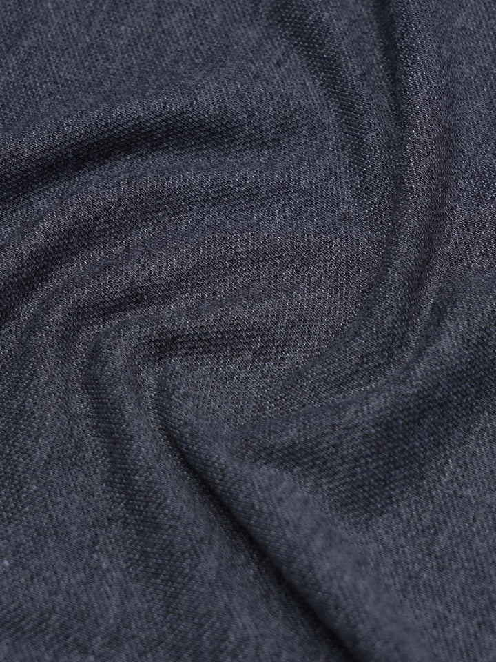 Charcoal Contrast Tipping Polo T-Shirt (POLO-1145)