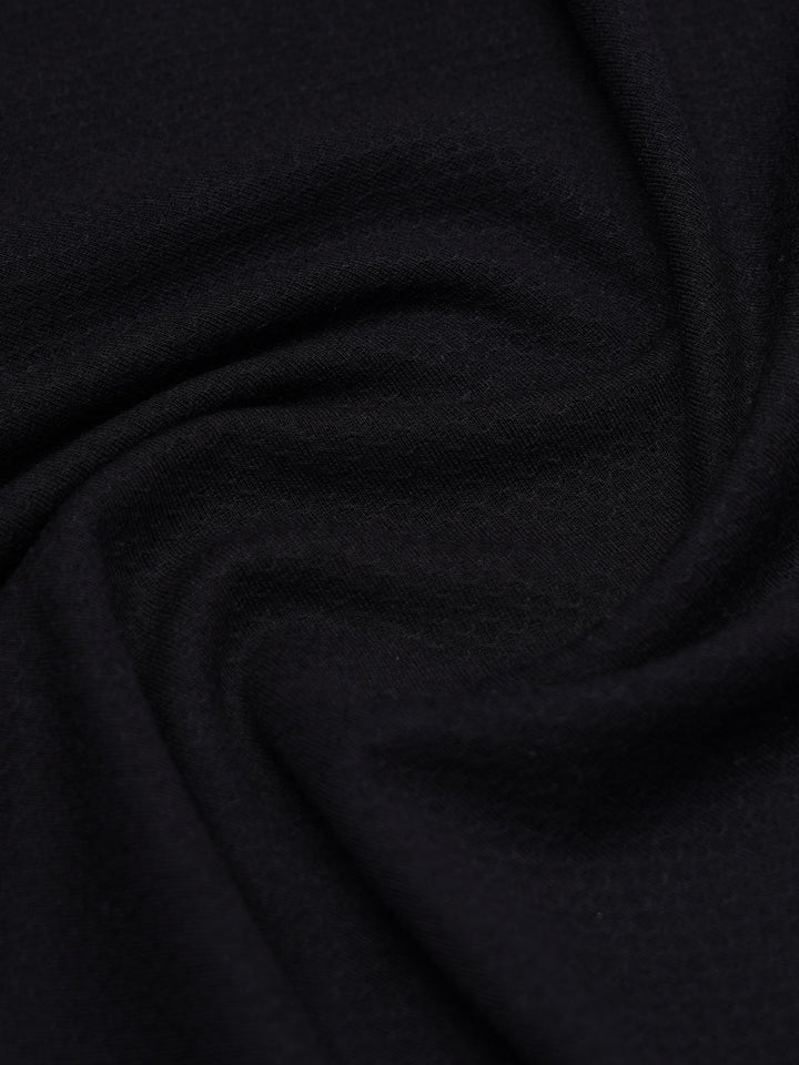 Black Textured Popcorn Polo T-Shirt (POLO-1182)
