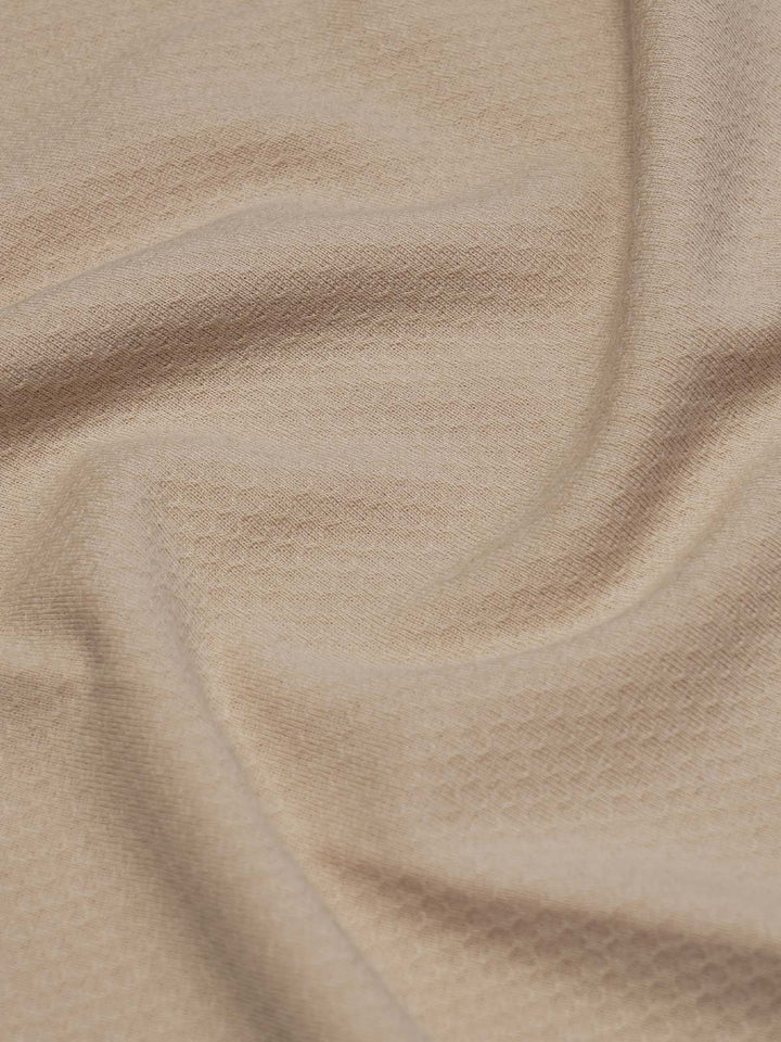 Oatmeal Textured Popcorn Polo T-Shirt (POLO-1184)