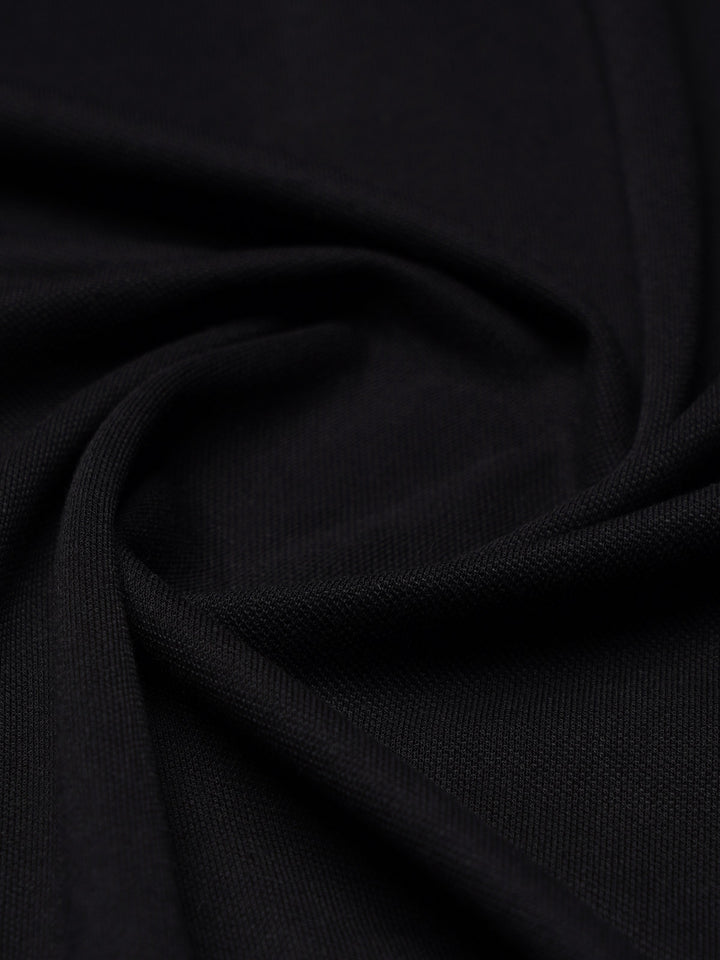 Black Half Sleeves Designer Polo T-Shirt (POLO-1198)